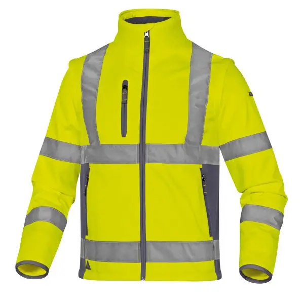 Giacca Softshell Moonlight 2 alta visibilità - poliestere - taglia L - giallo fluo - Deltaplus