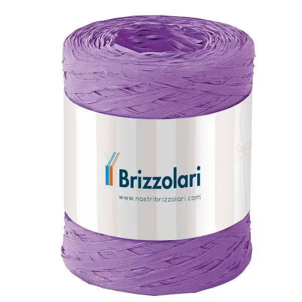 Nastro Rafia sintetica - lilla 16 - 5mmx200mt - Brizzolari