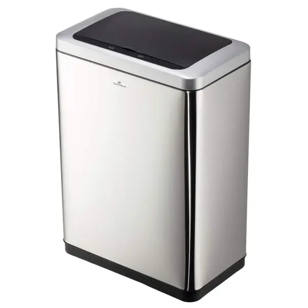 Cestino con sensore No TouchDuo - 2 x 20 L - 46,5 x 27 x 65 cm - acciao/PPL - argento metallizzato - Durable