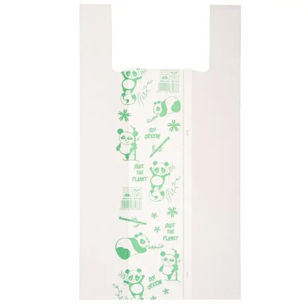 Shoppers Maxi - 30 x 60 cm - mater-bi - bianco - scatola 500 pezzi