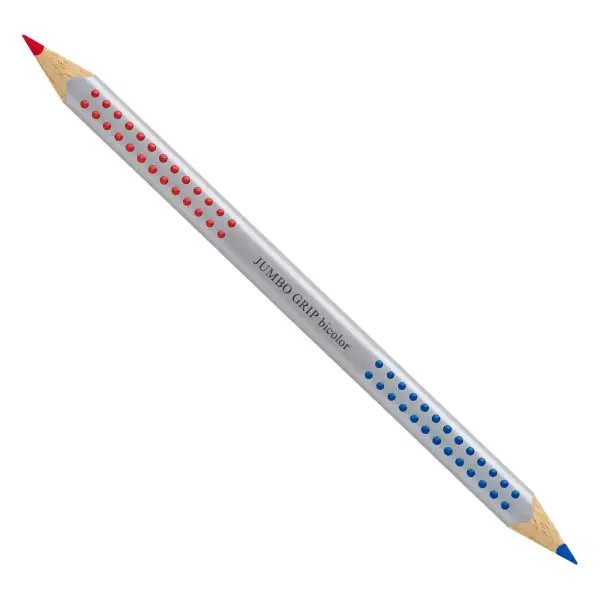 Matita bicolore triangolare Jumbo Grip 1109-10 - rosso/blu - Faber-Castell