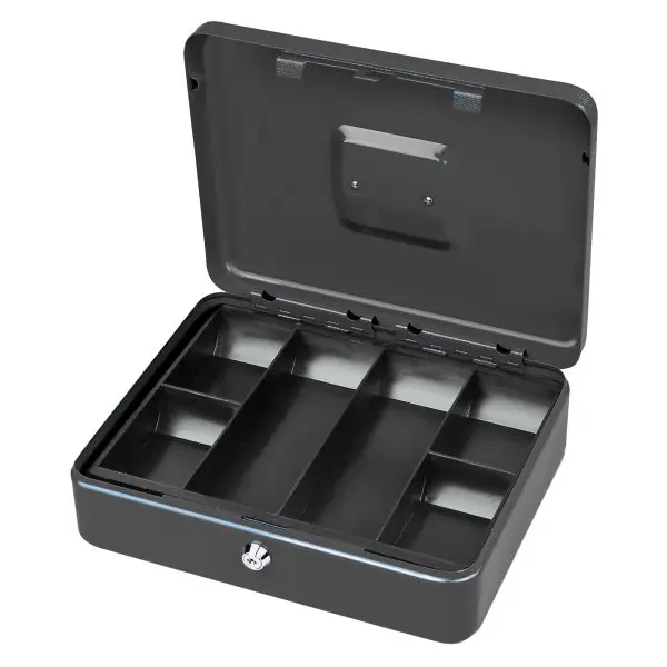 Cassetta portavalori Secur - 15 x 11 x 7 cm - grigio - Metalplus