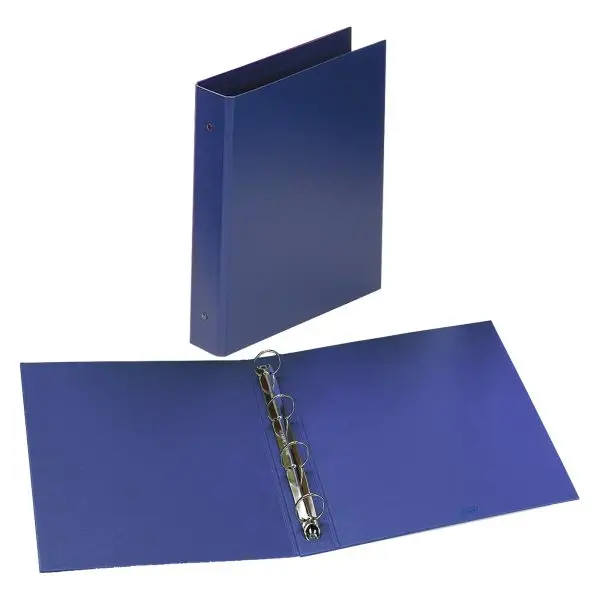 Raccoglitore Europa - 22 x 30 cm - 4 anelli tondi 50 mm - dorso 6 cm - blu - Favorit