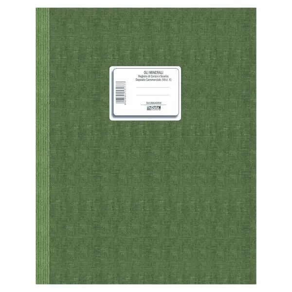 Registro carico/scarico oli minerali - 49 pagine - 31 x 24,5 cm - DU1366A0000 - Data Ufficio