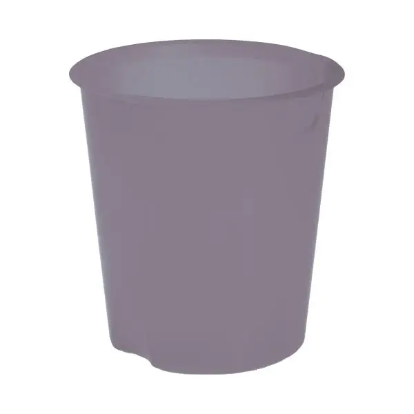 Cestino gettacarte E020 Modula - altezza 32,5 cm - diametro 31 cm - 16,5 L - fumé trasparente - Fellowes