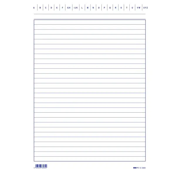 Schede in cartoncino rigate - 24 x 17 cm verticale - Edipro - conf. 100 pezzi