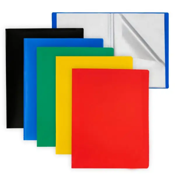 Portalistini Eco - PP - 22 x 30 cm - 30 buste lisce - colori assortiti - Starline