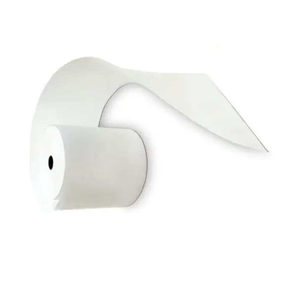 Rotolo per POS e carta di credito - 57 mm x 10 m - 48 gr - diametro esterno 30 mm - senza anima - carta termica BPA free - Rotolificio Pugliese - blister 12 pezzi