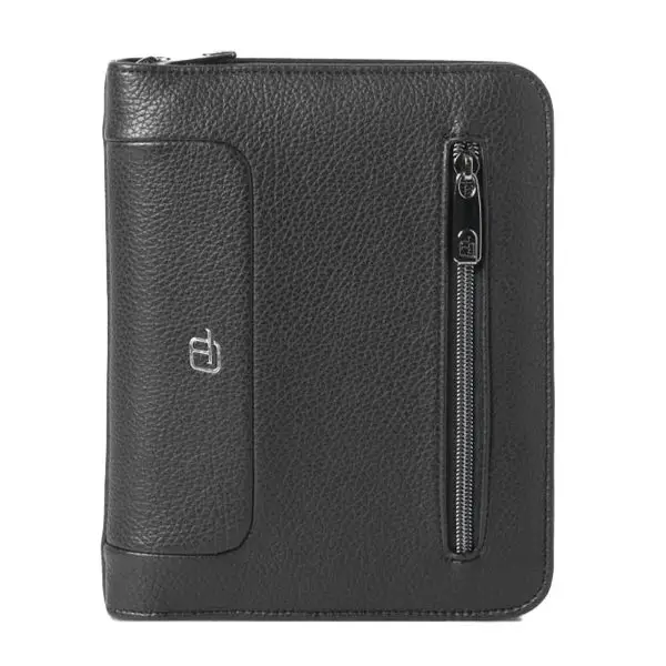 Portablocco Gate Trended - 19 x 23 cm - f.to utile A5 - ecopelle - nero - In Tempo