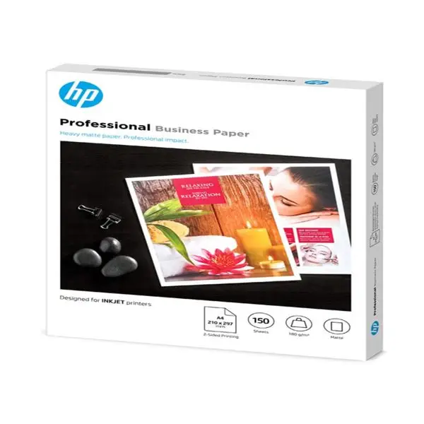Hp - Confezione da 150 fogli carta per getto d'inchiostro HP originale opaca professionale A4 - 7MV79A