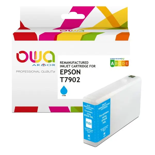 Armor - Cartuccia ink Compatibile per Epson T7902 XL - Ciano - K20626OW - 19,5ml