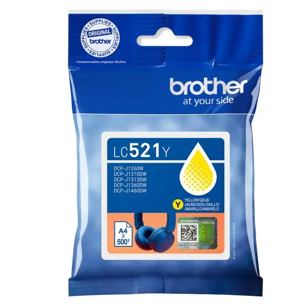 Brother - Cartuccia - Giallo - LC521MY - 500 pag