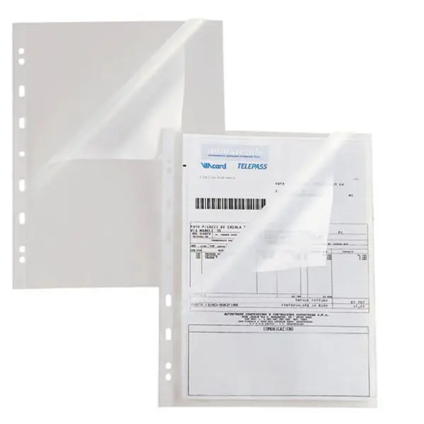 Buste aperte a L Atla A - con foratura universale - PPL - buccia - 22 x 30 cm - Sei Rota - conf. 25 pezzi