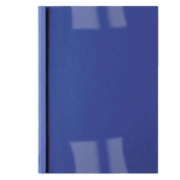 Cartelline termiche Business Line - 1,5 mm - leather blu - GBC - scatola 100 pezzi