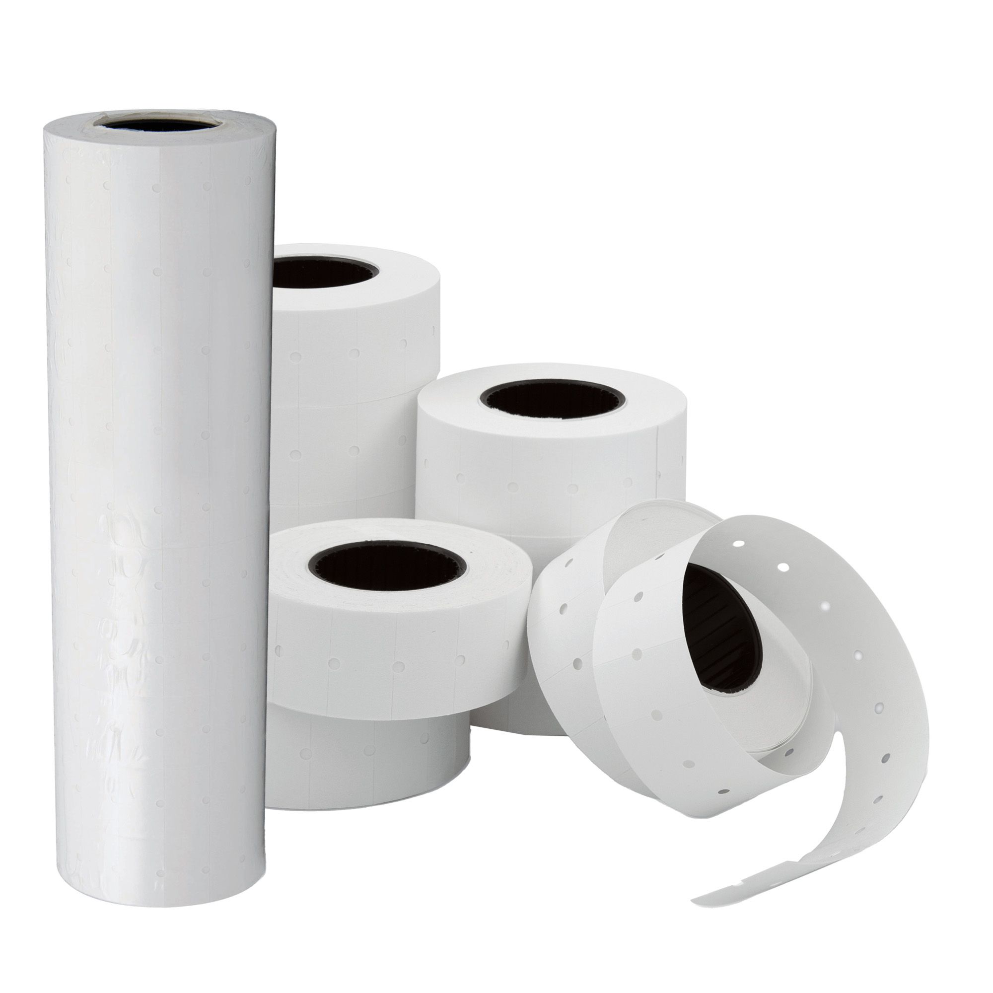 36990 Rotolo 1000 etichette art.169 - 21x12 mm - rimovibile - bianco - Lebez - immagine 1