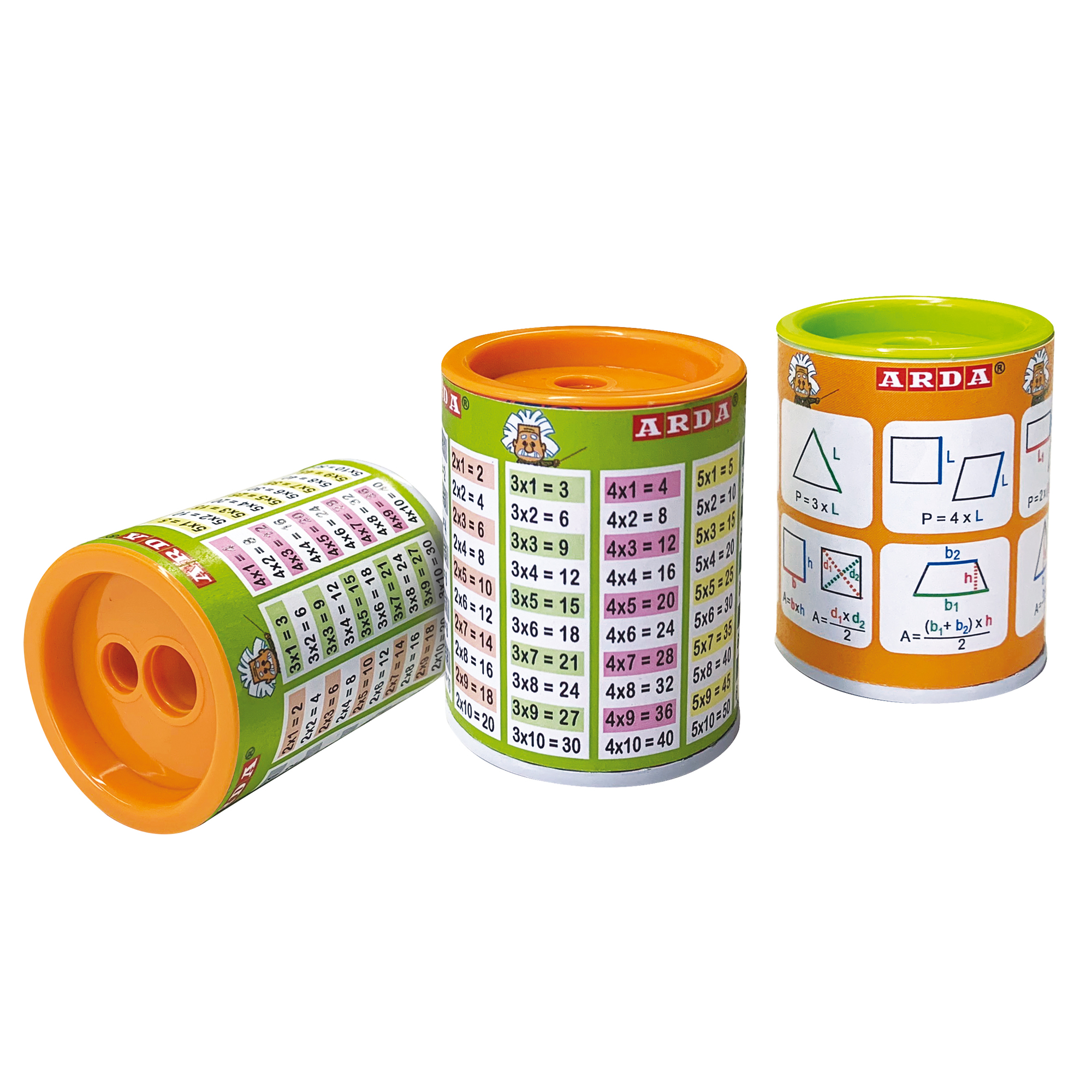 98454 Temperamatite Mathematics - con contenitore - 2 fori - Arda - immagine 1