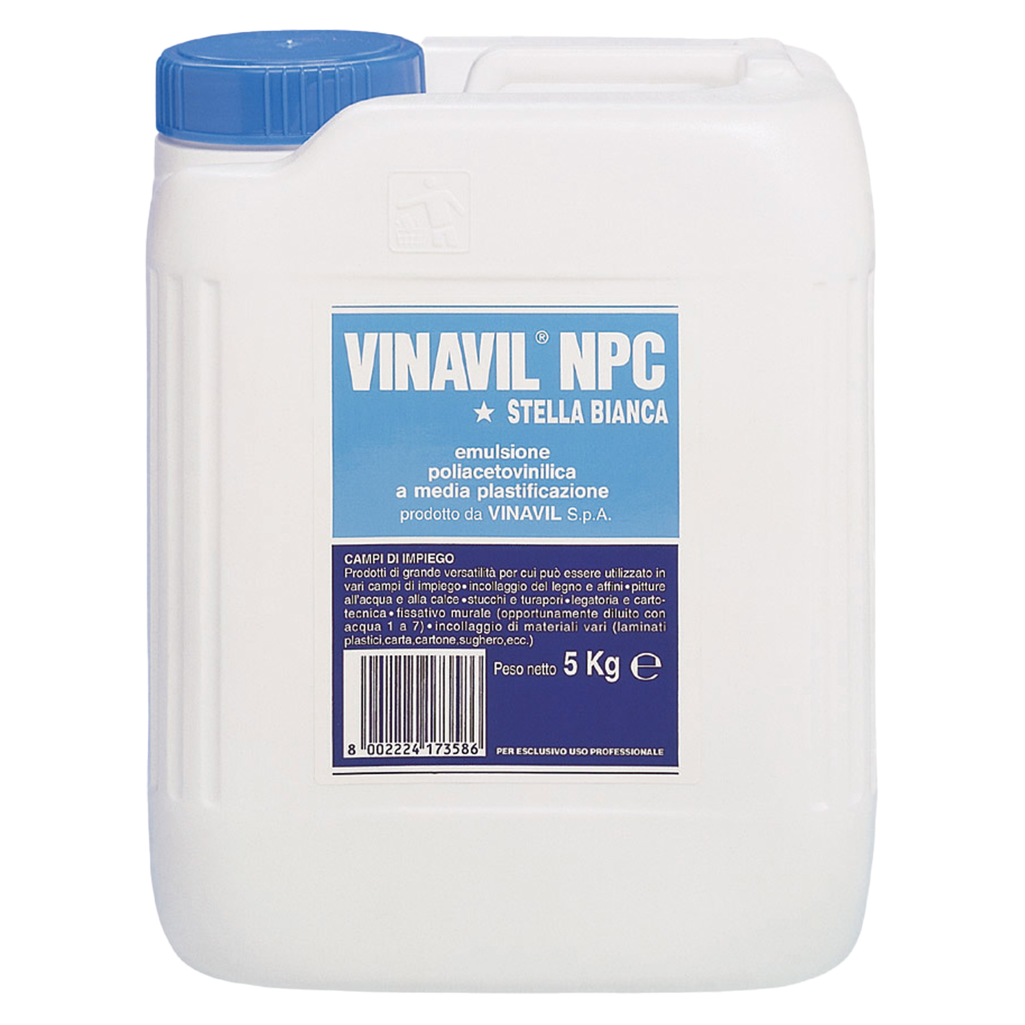 103631 Colla vinilica NPC - 5 kg - Vinavil - Conf. 4 pezzi - immagine 1