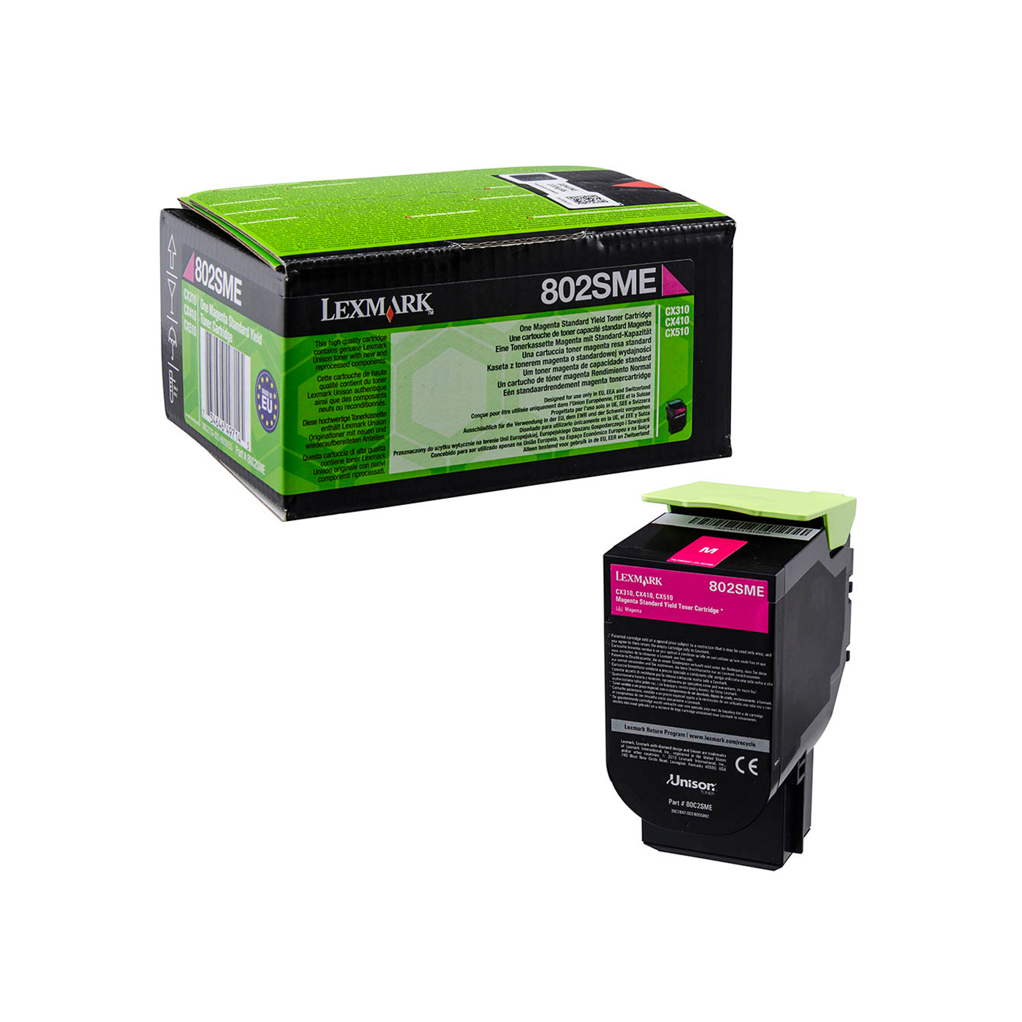 IBM80C2SME Lexmark - Toner - Magenta - 80C2SME - 2.000 pag - immagine 1
