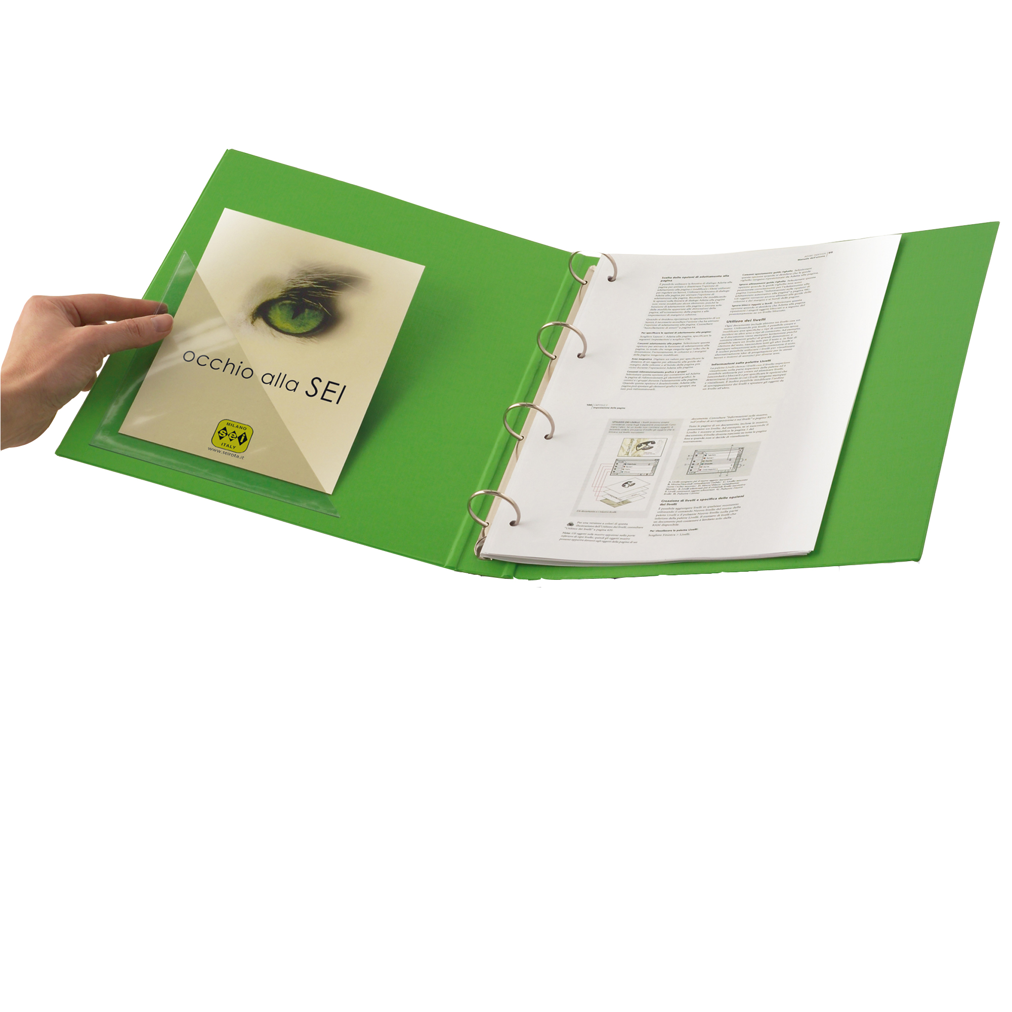 25315_1 Busta autoadesiva TR 17 - triangolare - PVC - 17 x 17 cm - trasparente - Sei Rota - conf. 10 pezzi - immagine 1