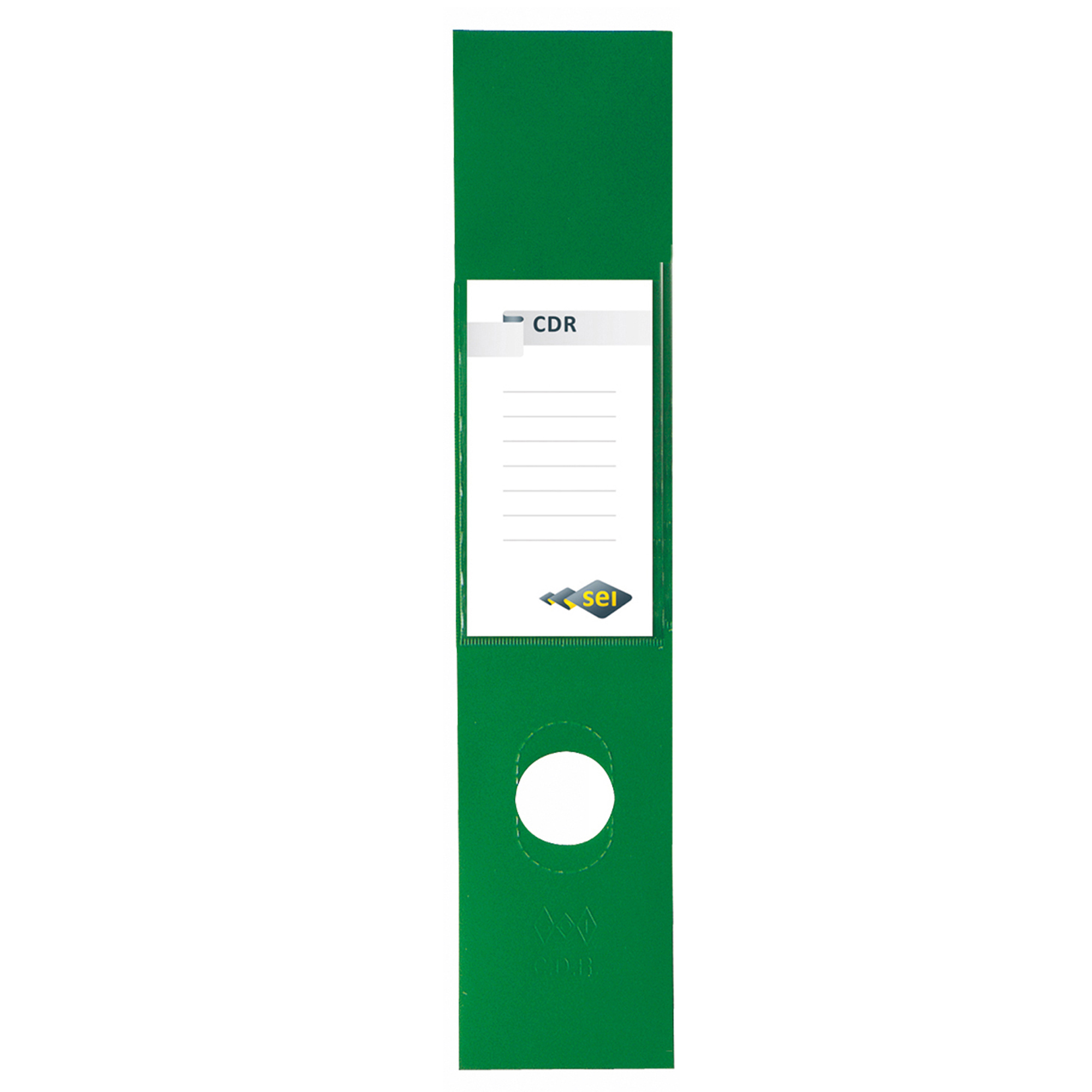 25332 Copridorso CDR - PVC adesivo - 7 x 34,5 cm - verde - Sei Rota - conf. 10 pezzi - immagine 1