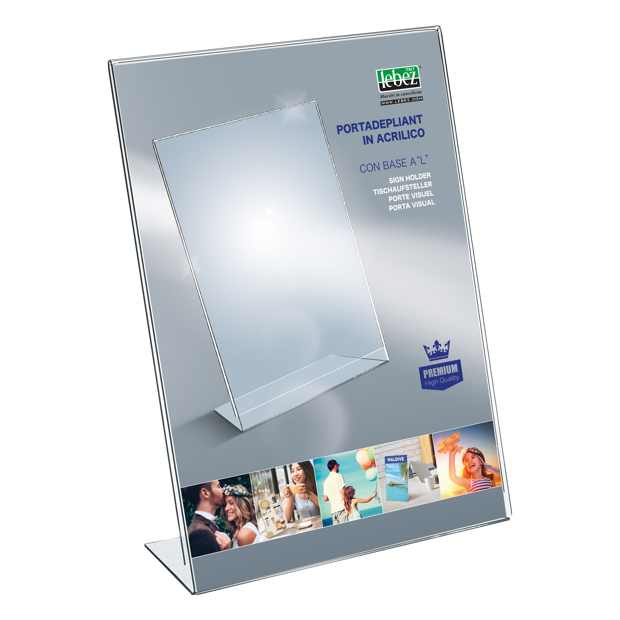 27993 Portadepliant - verticale - 23 x 31 cm - acrilico - Lebez - immagine 1