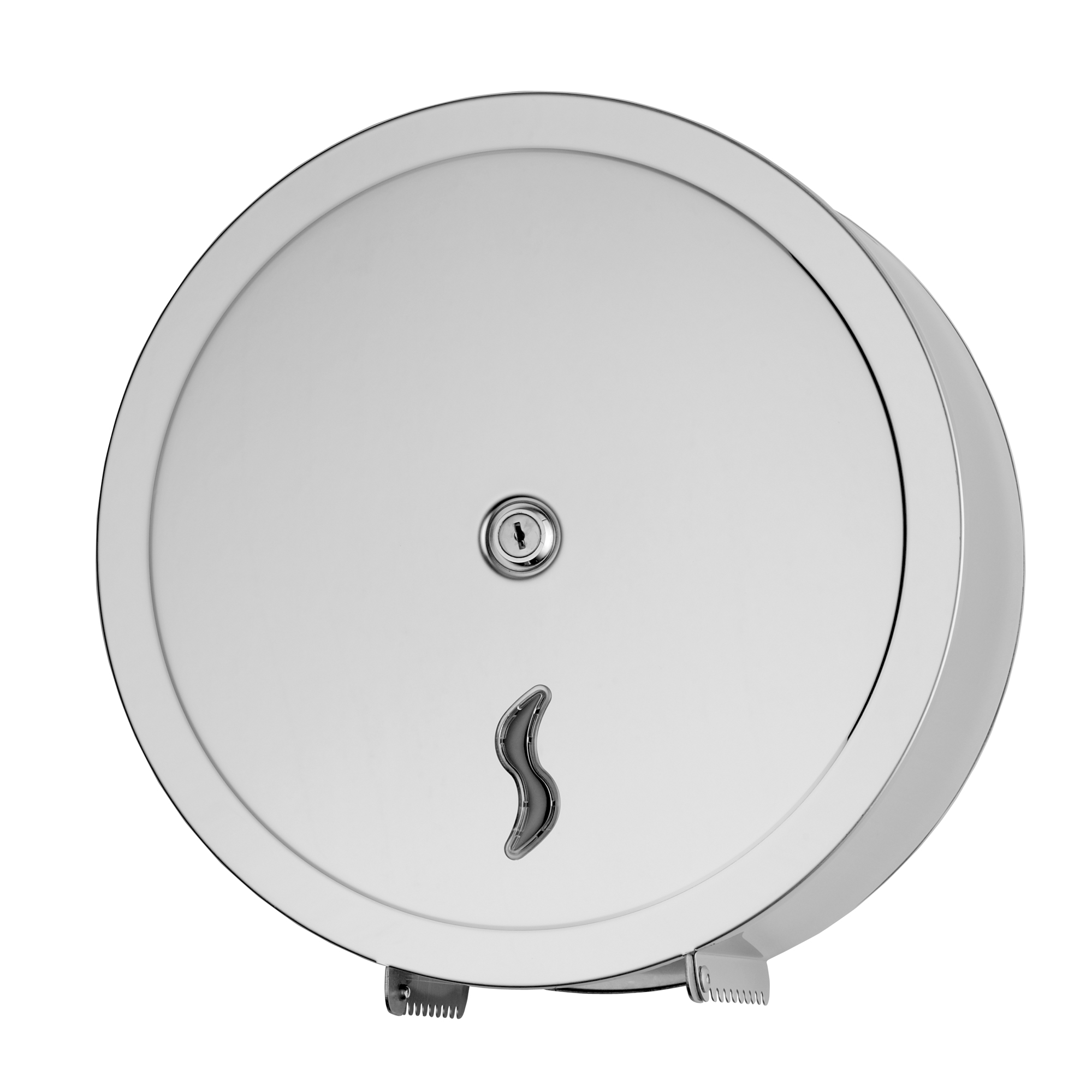 67496 Distributore carta igienica Brinox per rotoli Maxi Jumbo da 400 mt - 31x13x32 cm - acciaio inox - Medial - immagine 1