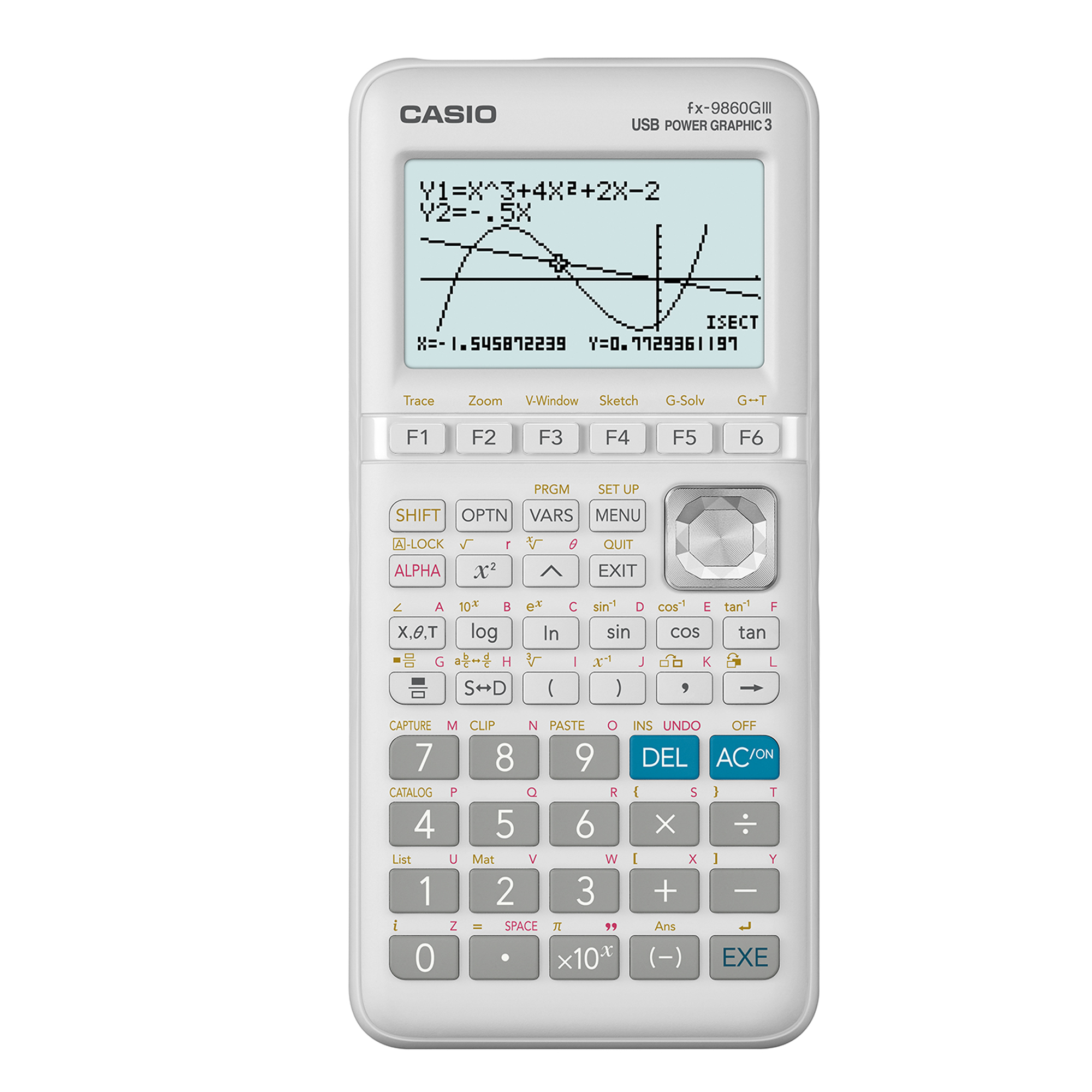 77626 Calcolatrice scientifica grafica FX-9860GIII - 900 funzioni - bianco - Casio - immagine 1