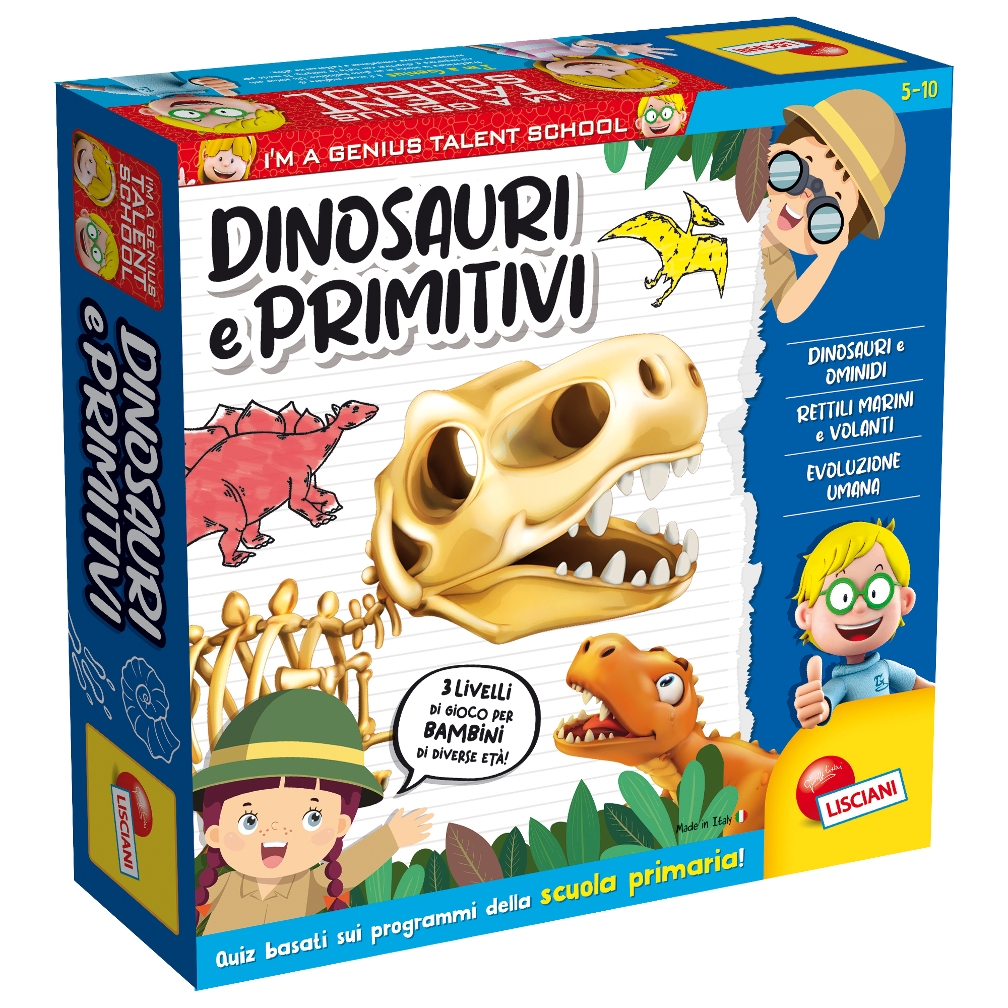 77829 I'm a Genius TS Dinosauri e Primitivi - Lisciani - immagine 1