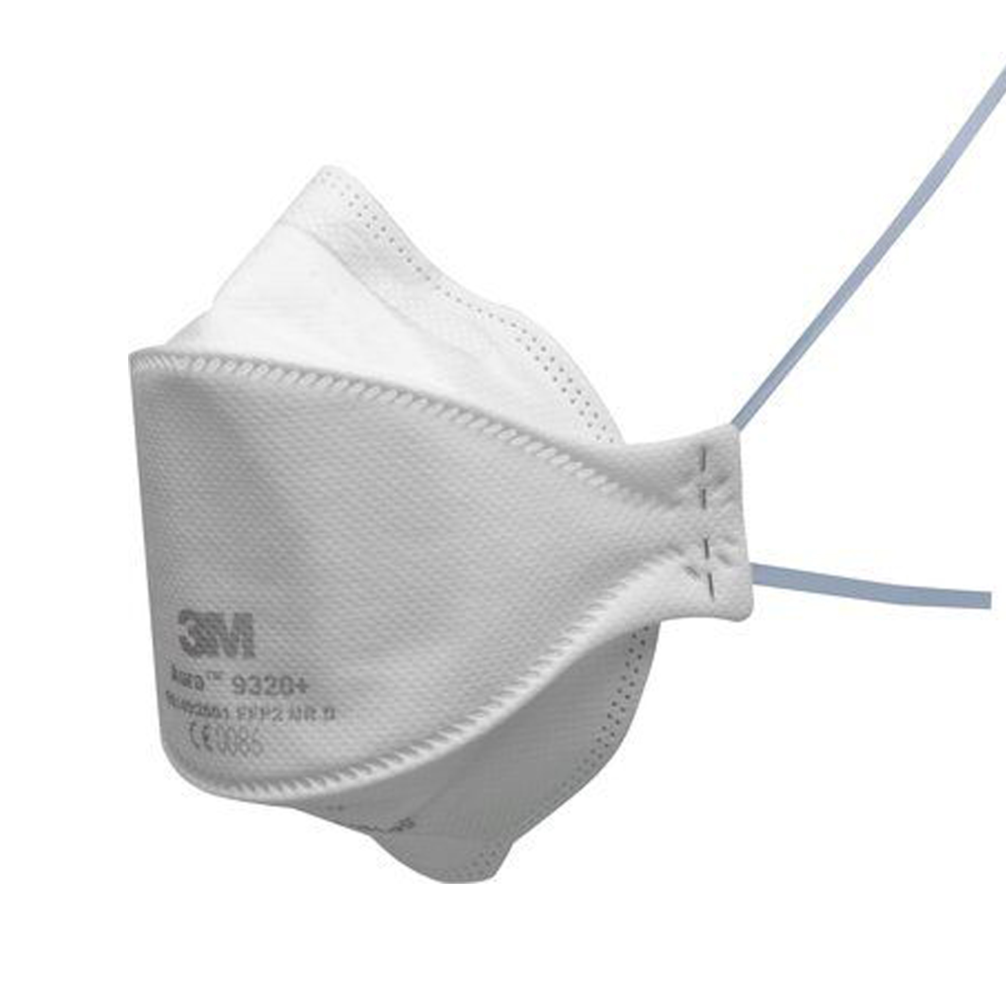 79843 Mascherina Aura 9320+ FFP2 - senza valvola - monouso - 3M - conf. 20 pezzi (imbustati singolarmente) - immagine 1
