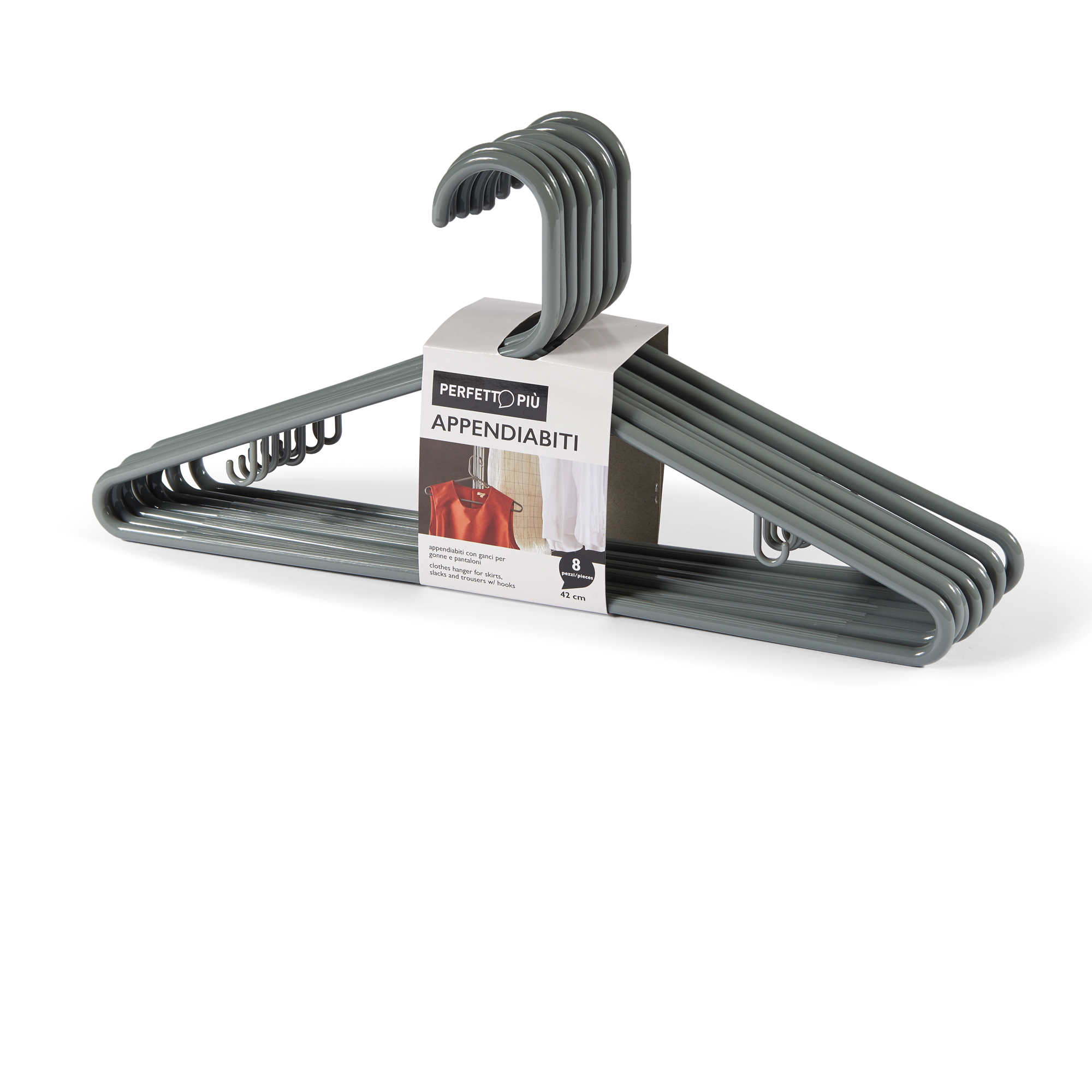 82975 Appendino Zeta - 41,5 x 5 x 21 cm - grigio cenere - Perfetto - conf. 8 pezzi - immagine 1
