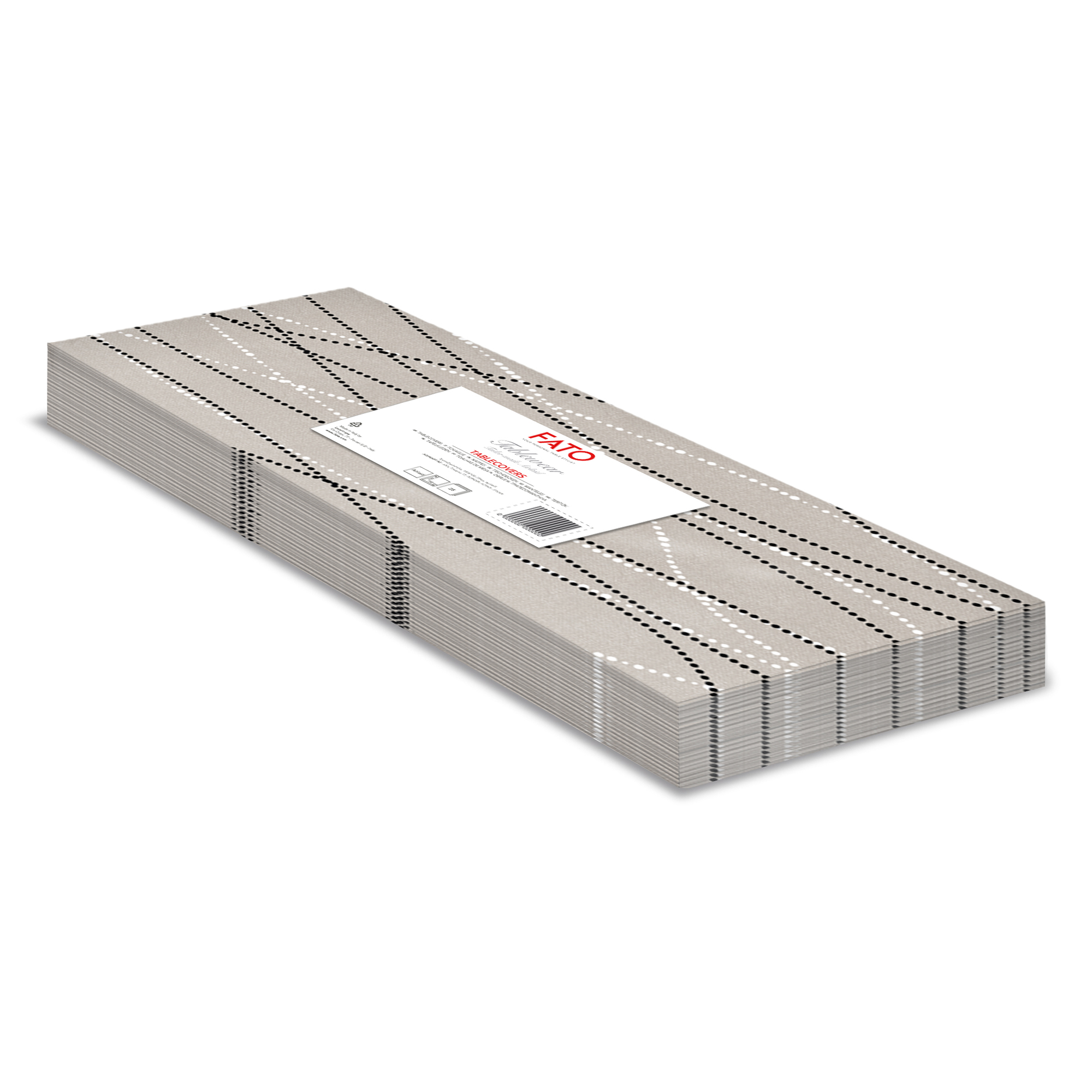 91367 Tovaglia linea Airlaid - 100 x 100 cm - perla / tortora - Fato - conf. 25 pezzi - immagine 1