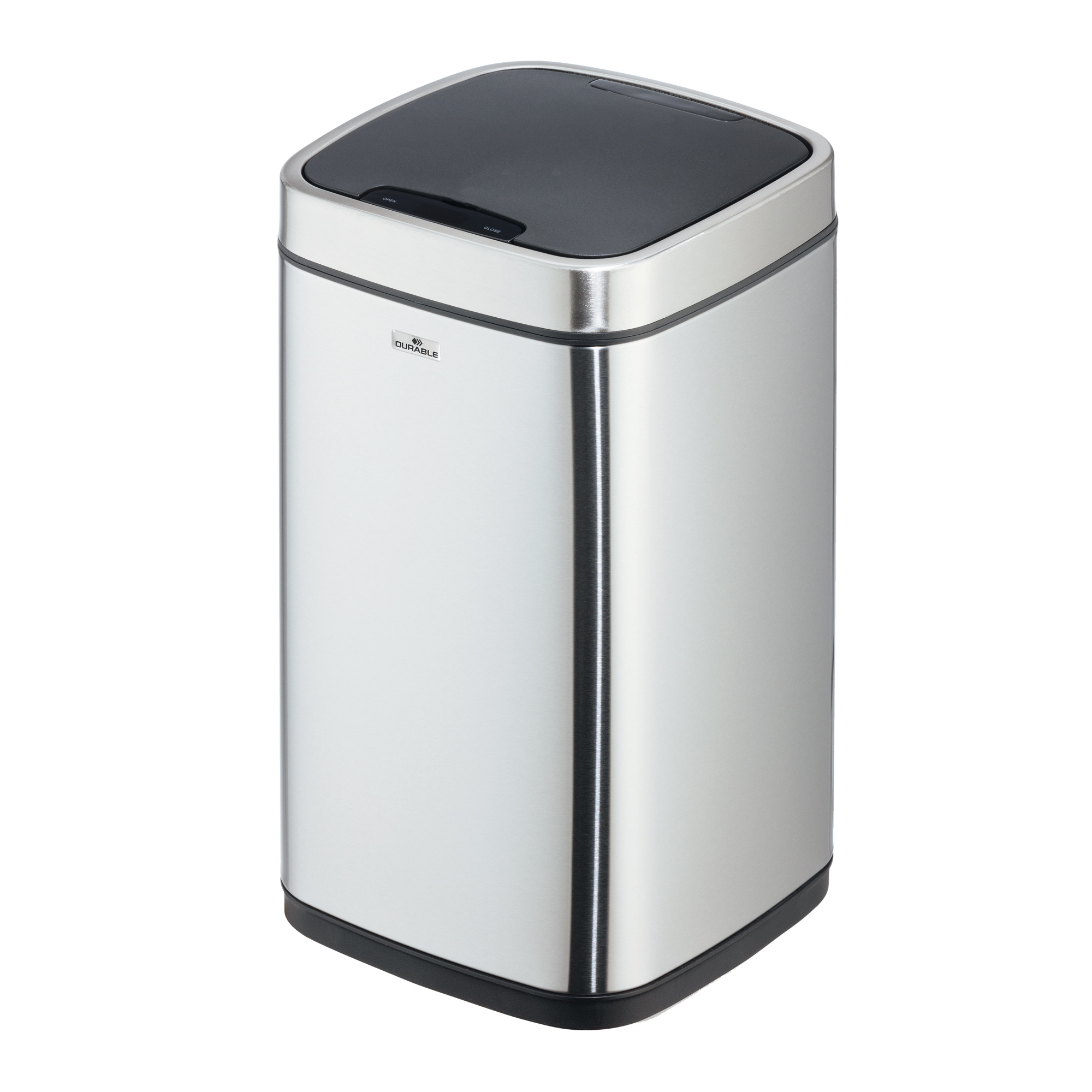 94942 Cestino no touch - con sensore - 24 x 24 x 43 cm- 12 lt - argento metallizzato - Durable - immagine 1