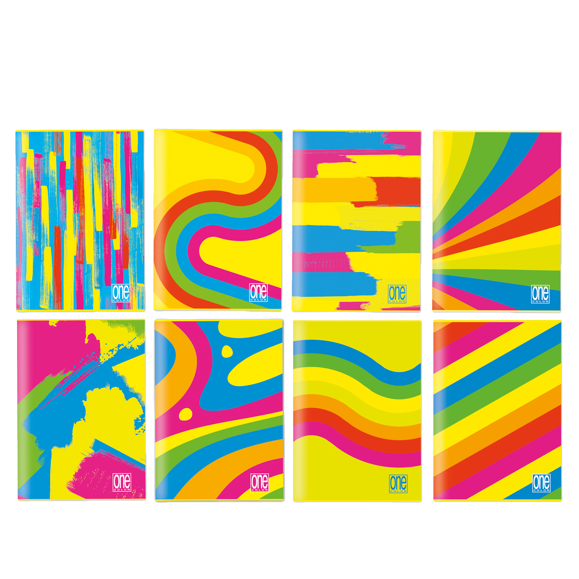 98822 Maxiquaderno One Color Fantafluo - A4 - 4 mm - 20+1 fogli - 80 gr - Blasetti - immagine 1