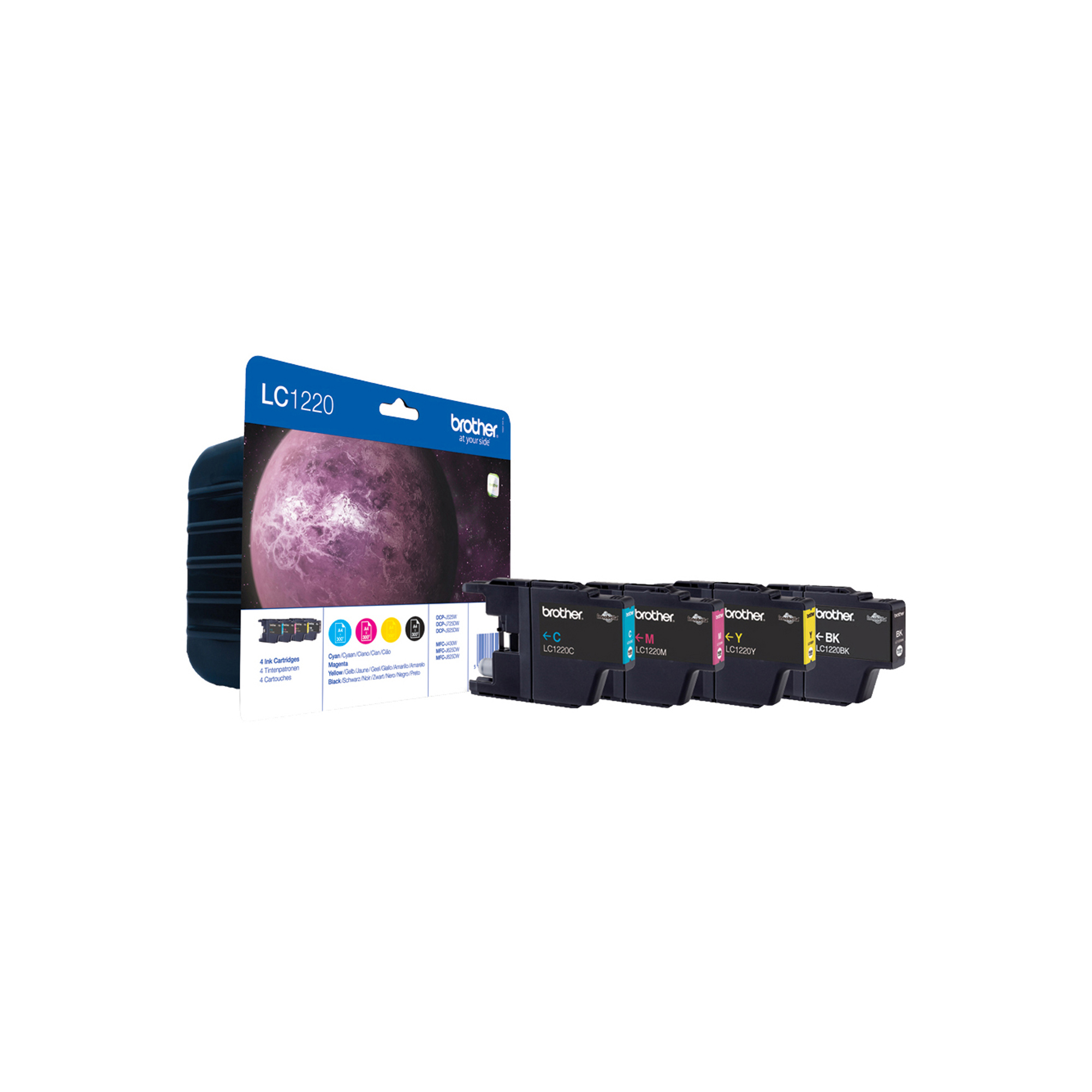 BROLC1220VP Brother - Cartuccia - C/M/Y/K - LC1220VALBP - immagine 1
