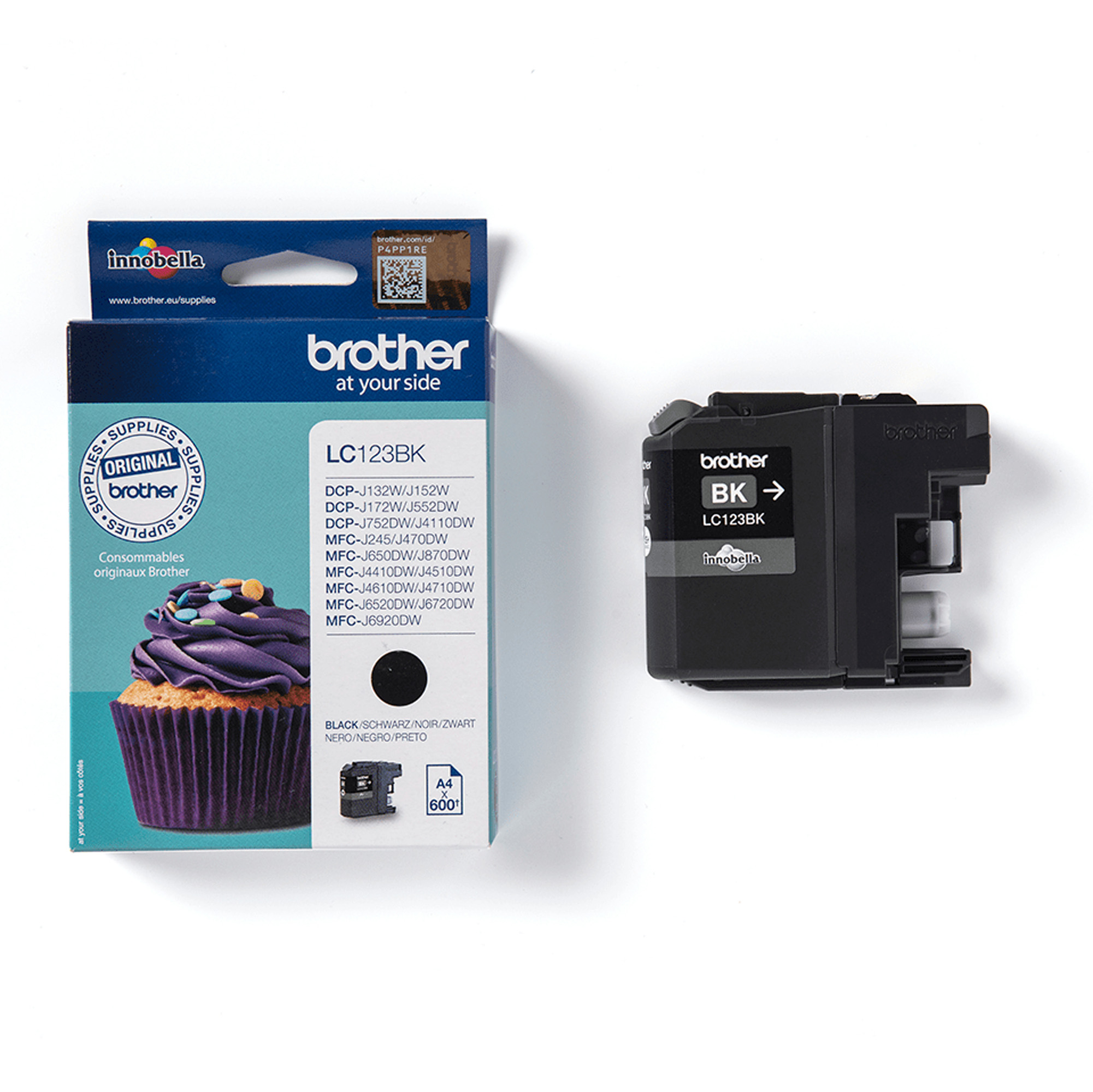 BROLC123BK Brother - Cartuccia - Nero - LC123BK - 600 pag - immagine 1