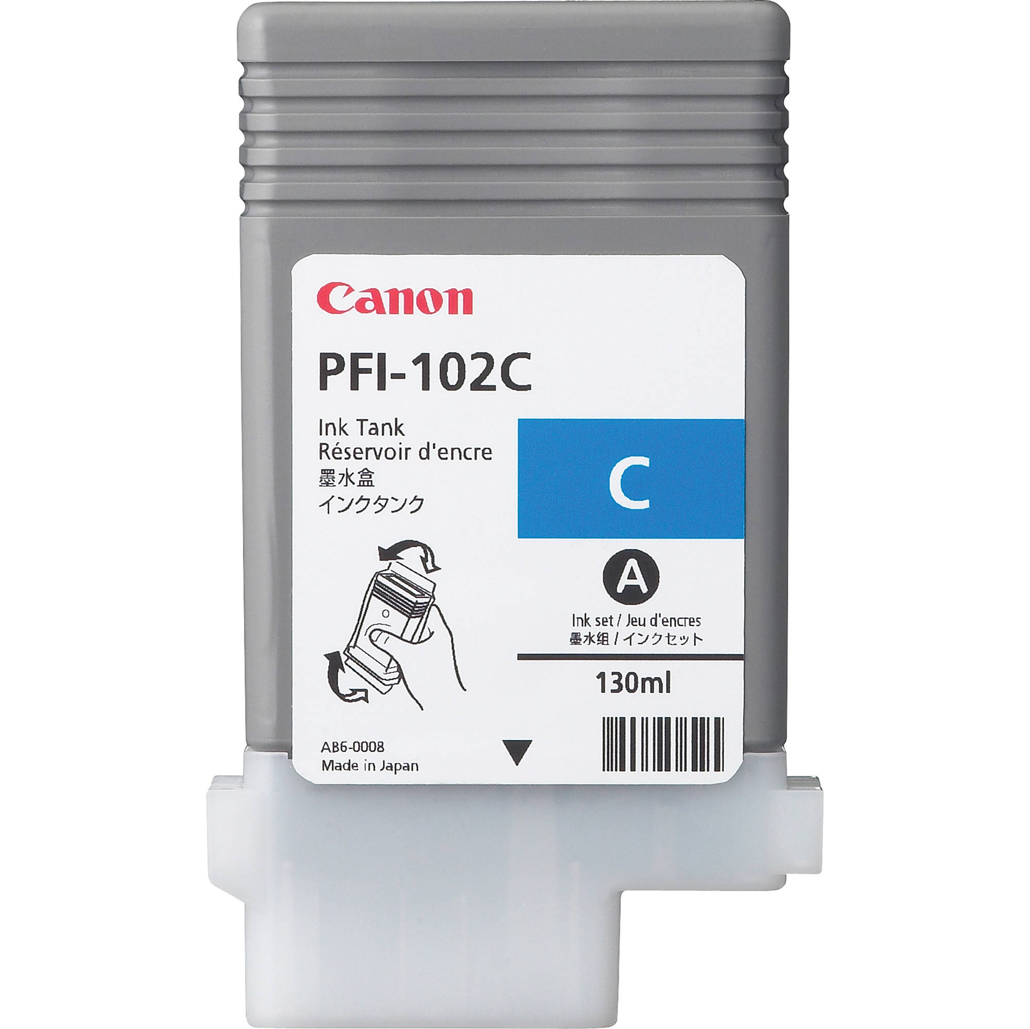 CANINKPFI102C Canon - Refill - Ciano - 0896B001 - 130ml - immagine 1