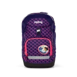 Zaino da scuola Ergobag Prime Pearl DiveBear con sistema ergonomico regolabile, spallacci imbottiti e dettagli riflettenti, adatto alla scuola primaria.