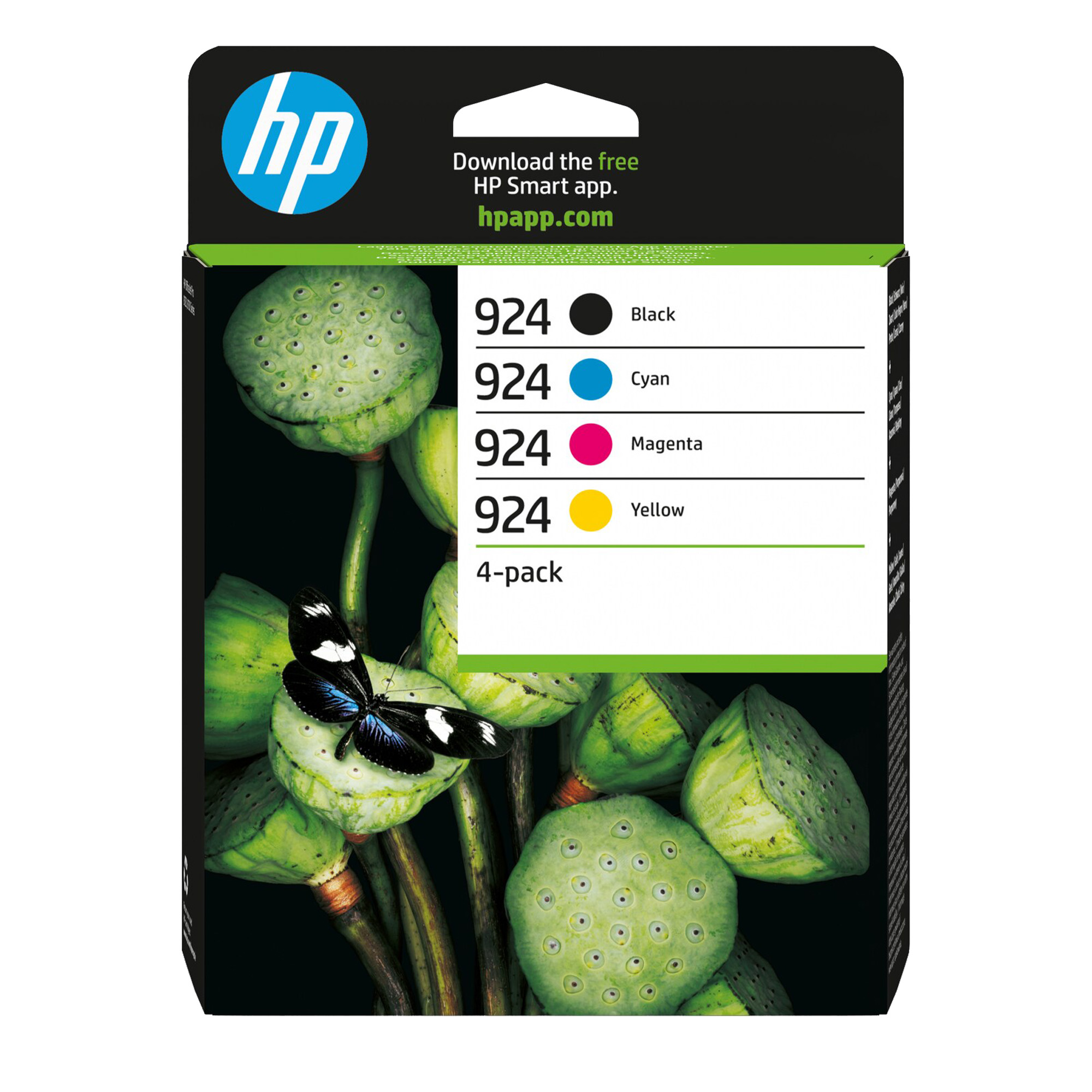 HP6C3Z1NE Hp originale - Cartuccia 924 4-pack - BK/C/M/Y - 6C3Z1NE - immagine 1