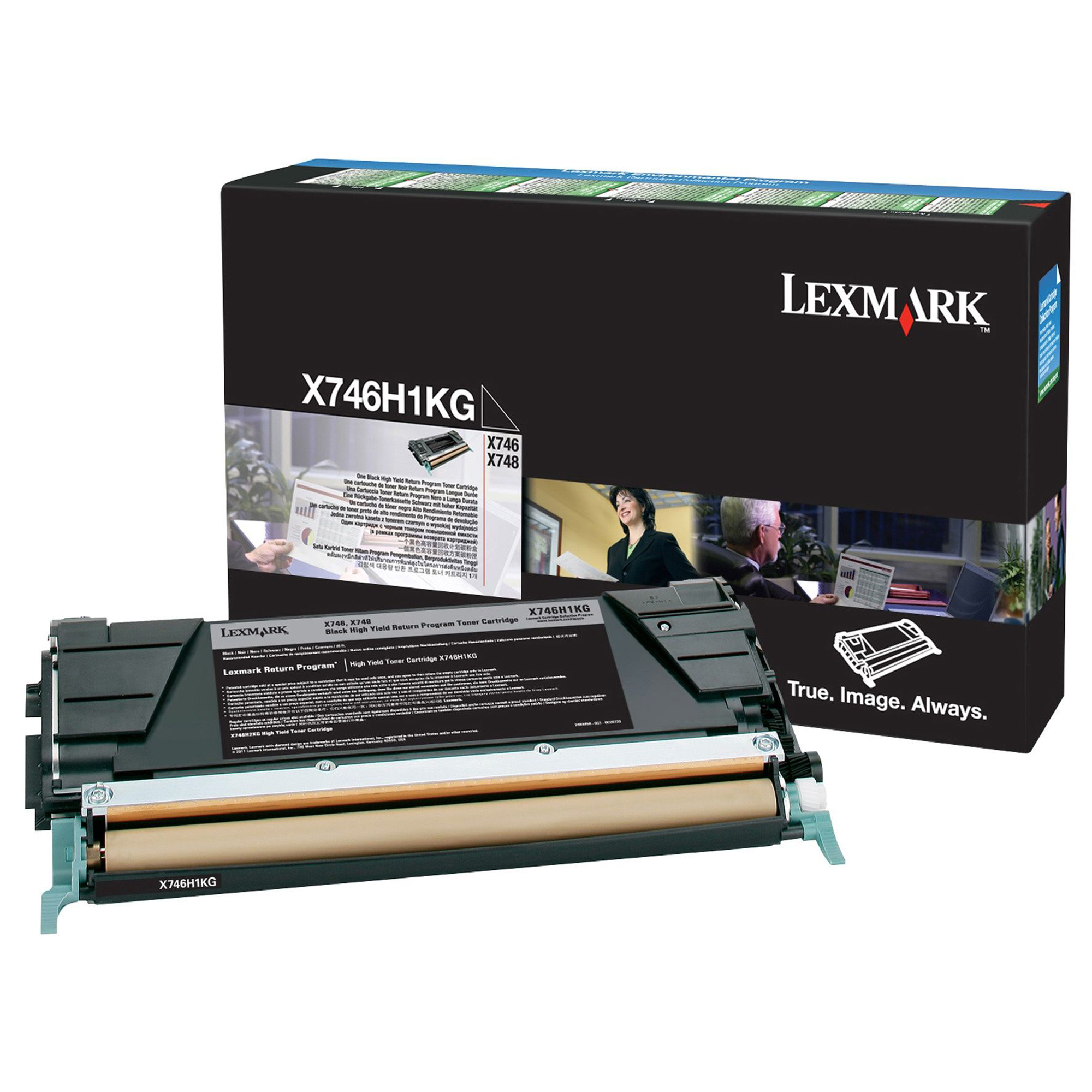 IBMX746H1KG Lexmark - Toner - Nero - X746H1KG - return program - 12.000 pag - immagine 1