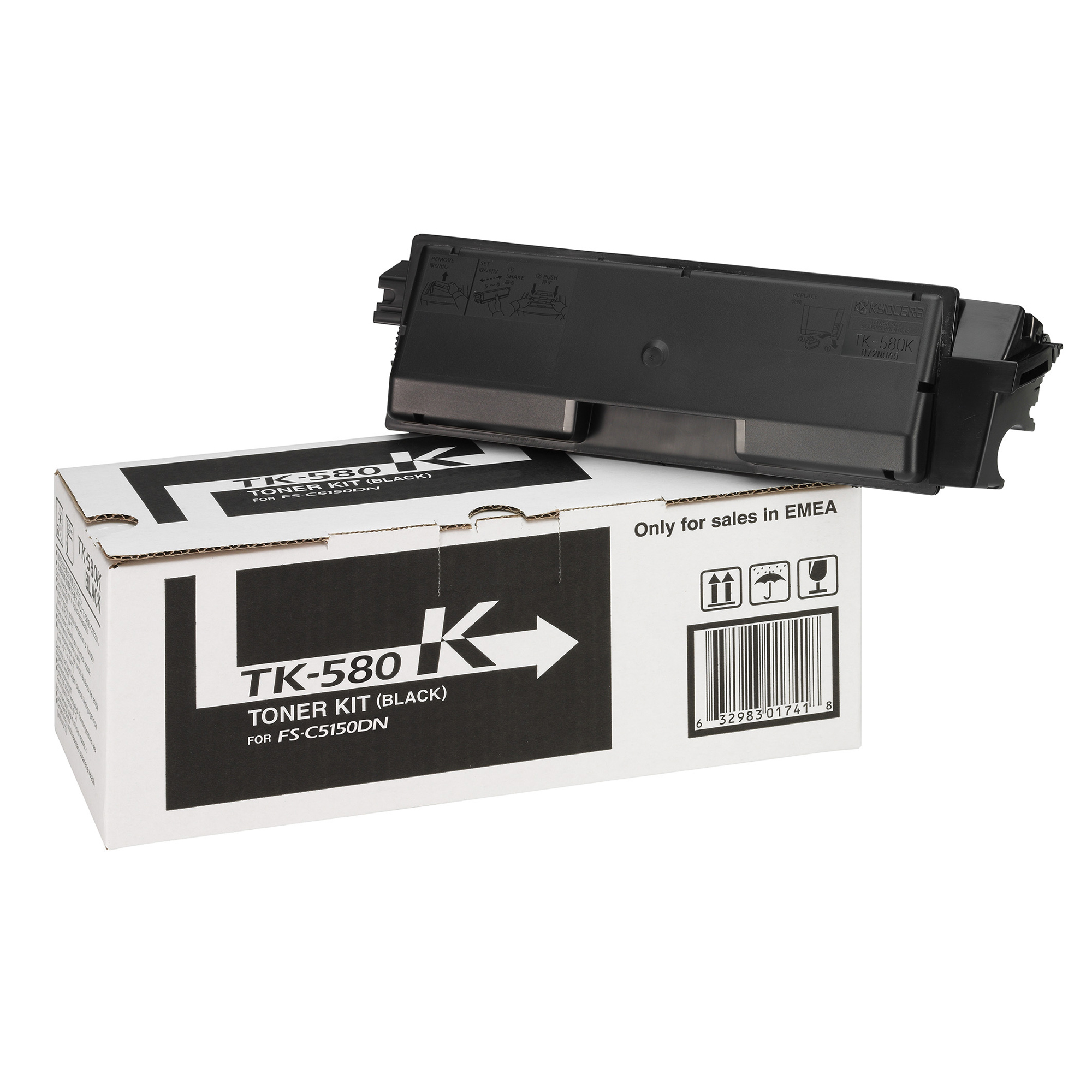 KITK580K Kyocera - Toner - Nero - TK-580K - 1T02KT0NL0 - 3.500 pag - immagine 1