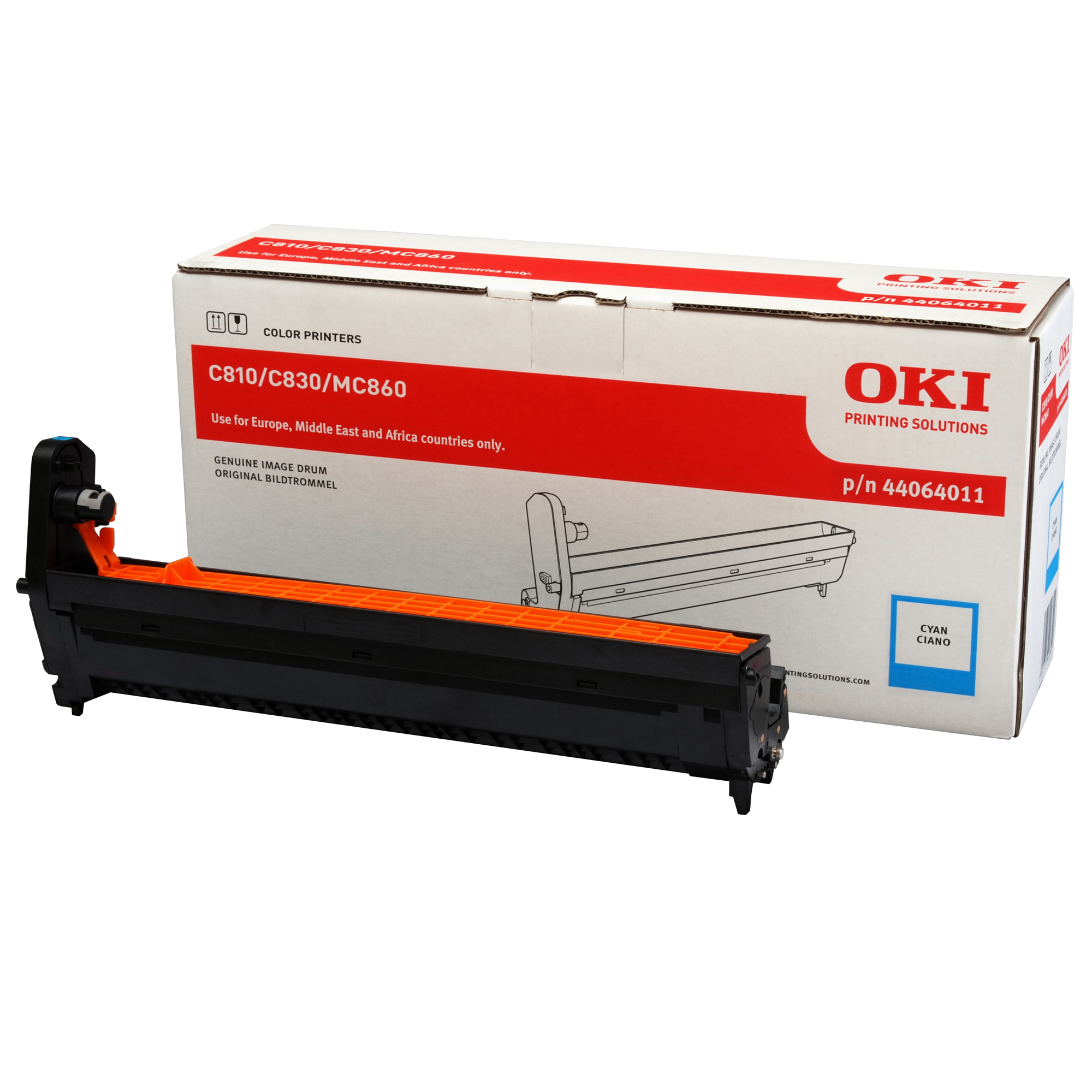 OKIEPC810C Oki - Tamburo - Ciano - C810 C830 MC861 MC851 - 44064011 - 20.000 pag - immagine 1