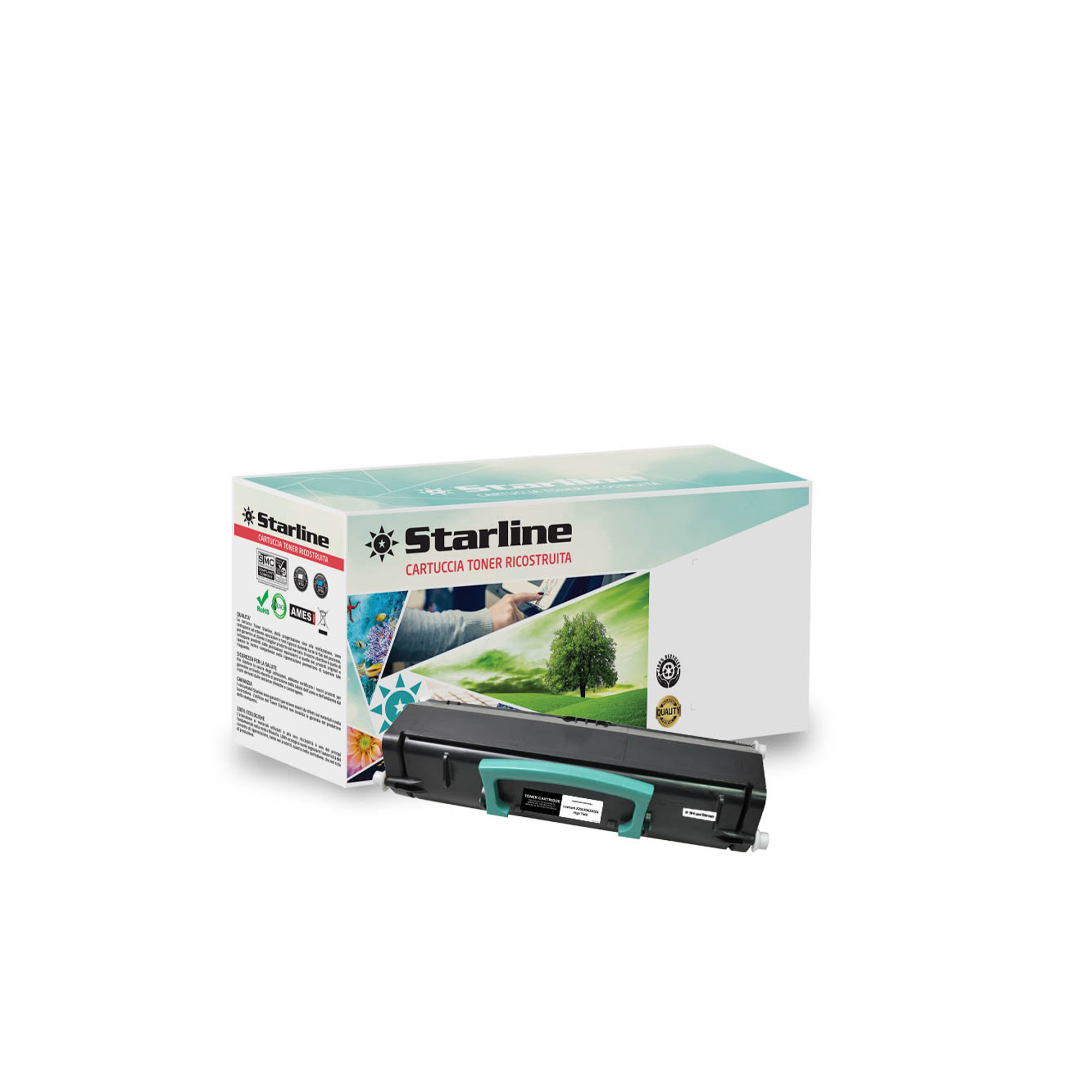 STLLLX264 Starline - Toner Ricostruito - per Lexmark - Nero - X264H21G - 9.000 pag - immagine 1