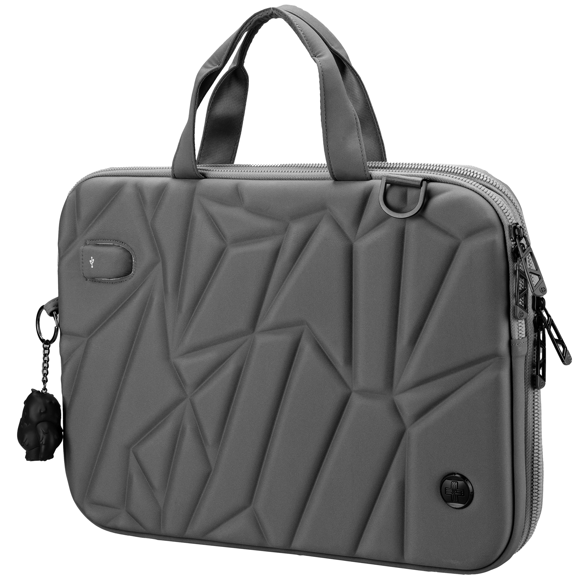 102732 Borsa porta notebook Vacallo 16" - PET - grigio chiaro - SWISS Digital DESIGN - immagine 1