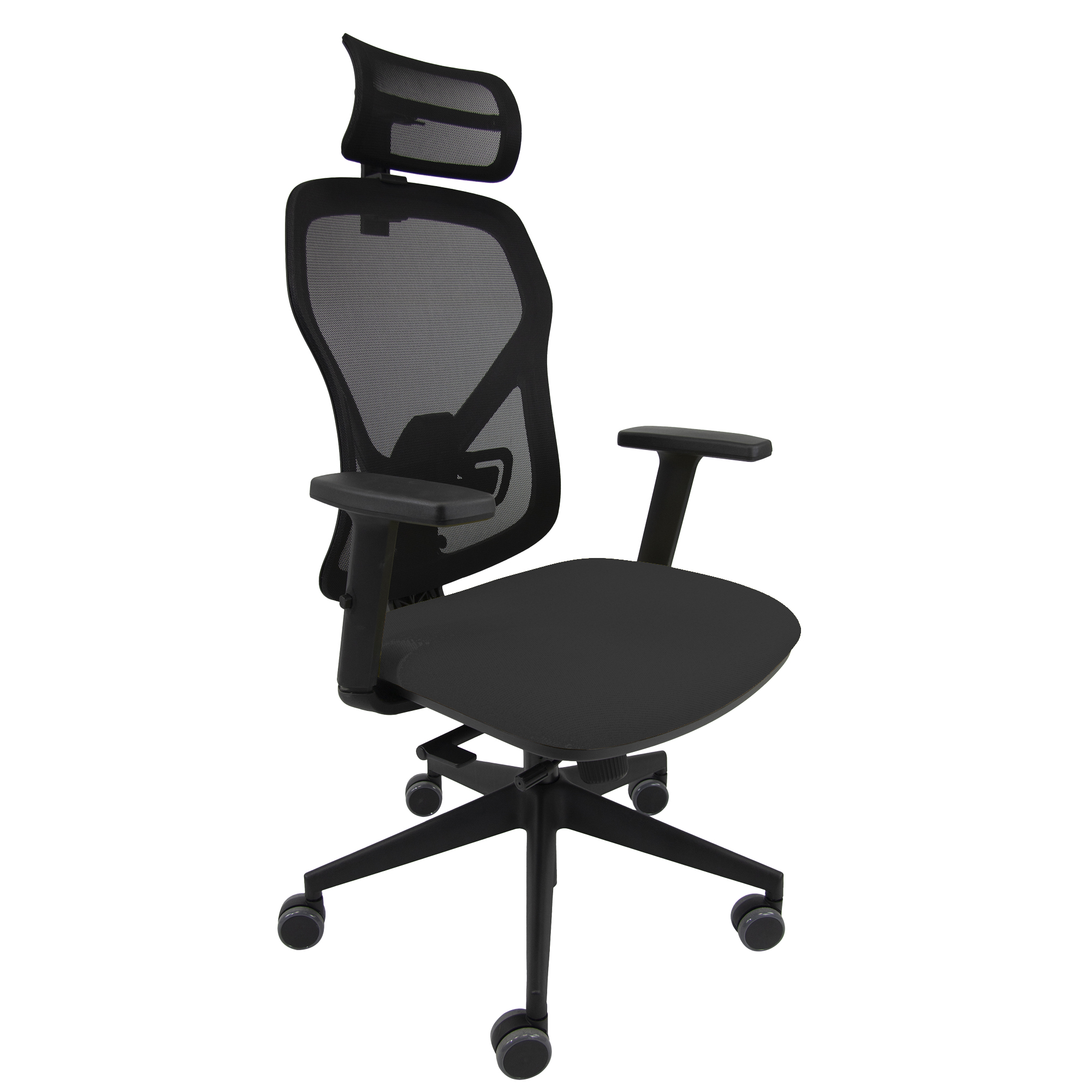 103692 Seduta operativa Fiamma FLAPG - con braccioli regolabili e poggiatesta - nero - Unisit - immagine 1