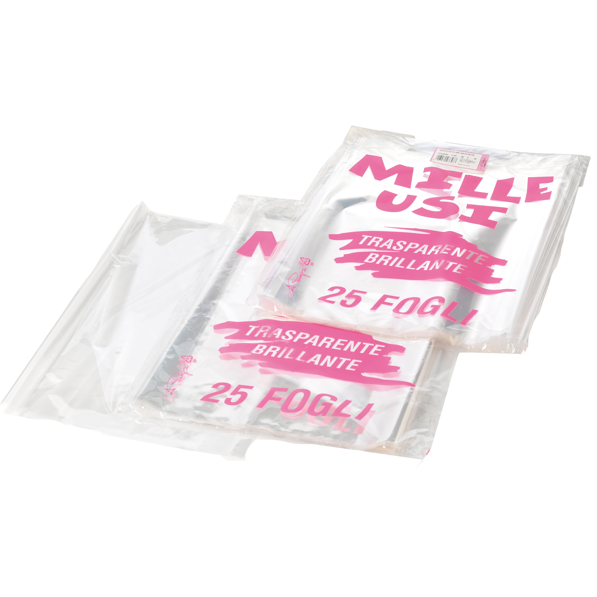 70906 Fogli Cellophane - 100 x 130 cm - 30 micron - trasparente - PNP - conf. 25 pezzi - immagine 1