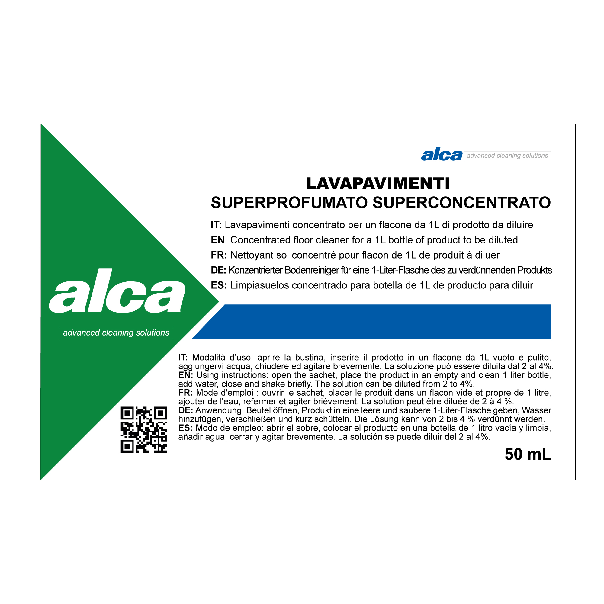 74160 Lavapavimenti Linea Monodose - superprofumato - Alca - bustina da 50 ml - immagine 1