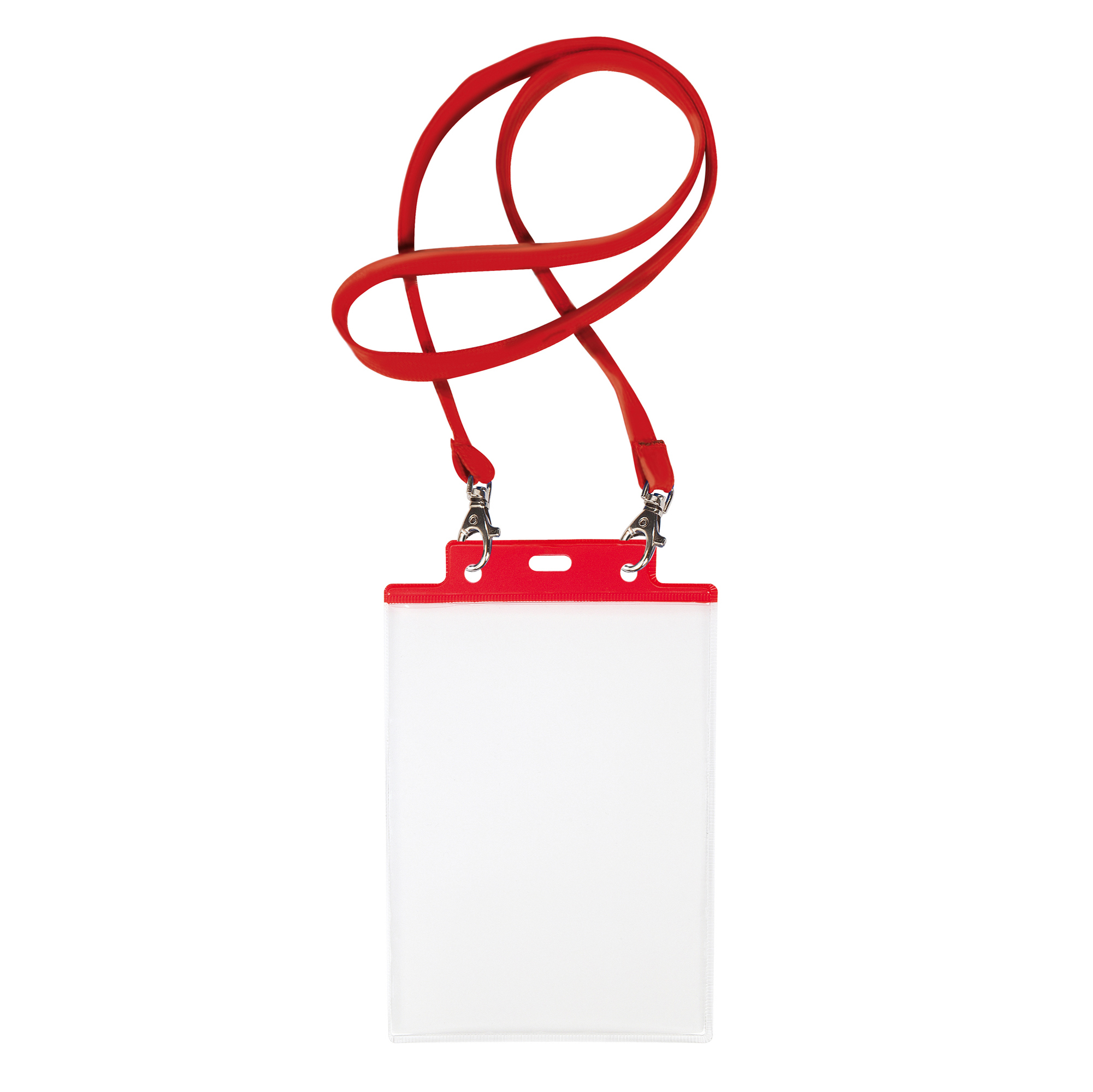 80280 Portanome Pass 7 St M - cordoncino rosso - 15 x 21 cm (A5) - rosso - Sei Rota - conf. 10 pezzi - immagine 1