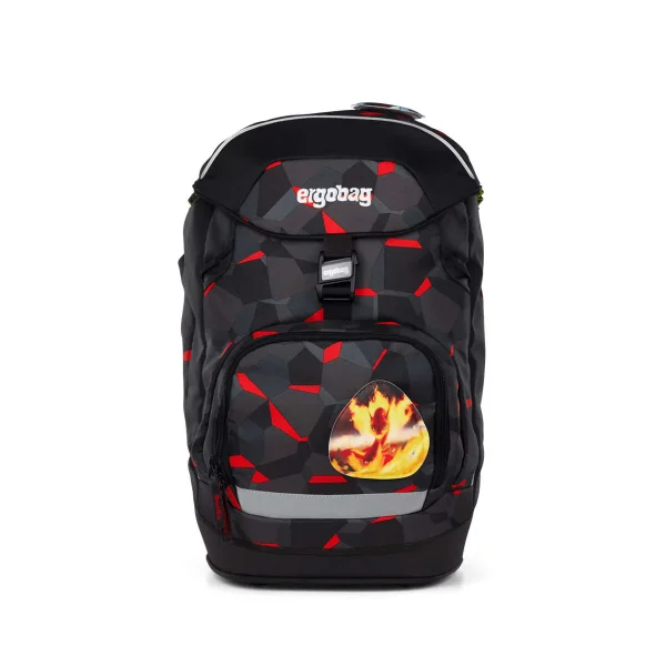 Ergobag Prime Zaino da Scuola TaekBeardo colore nero e rosso