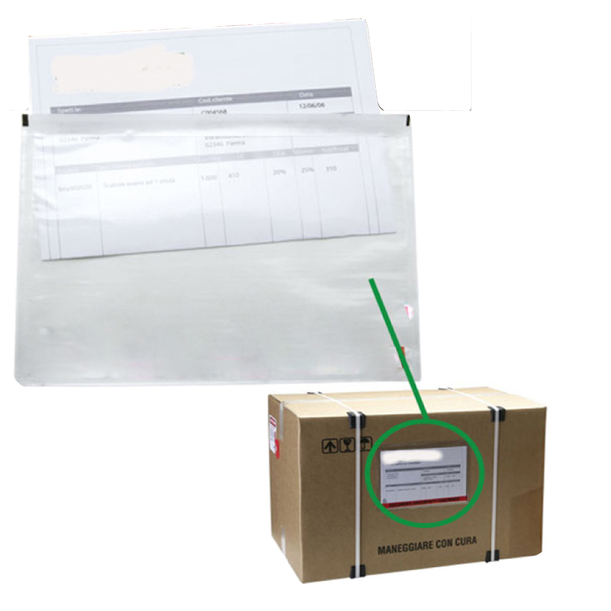 STL8004 Busta adesiva portadocumenti - senza stampa - 22,5 x 16 cm - PPL - trasparente - Starline - conf. 100 pezzi - immagine 1