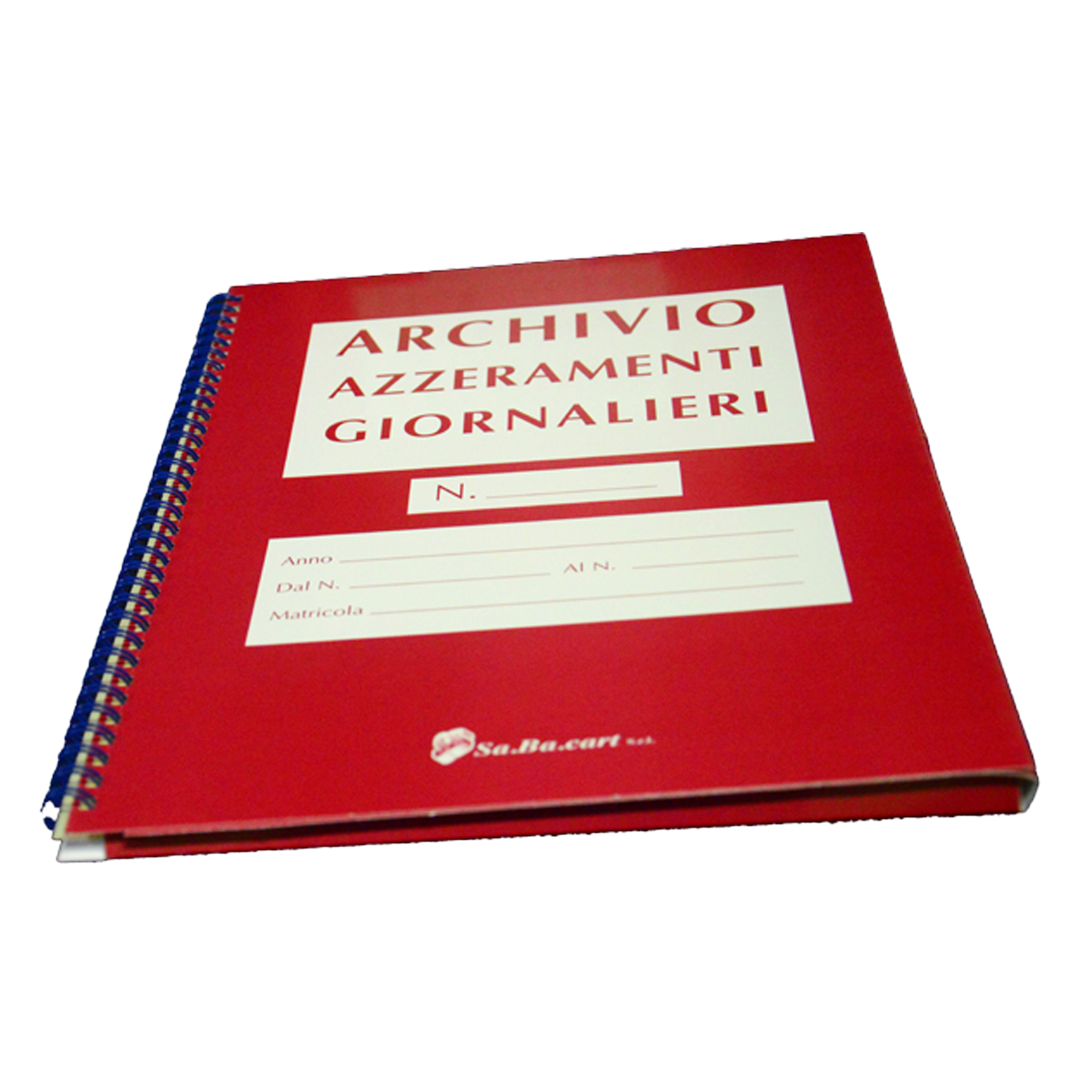 100339 Cartella per azzeramenti giornalieri - per rotoli da 80 mm - Sabacart - immagine 1